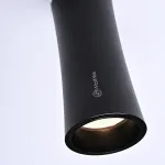 Потолочный светильник Zyppa Black H12 от ImperiumLoft синего цвета с круглым деревянным элементом