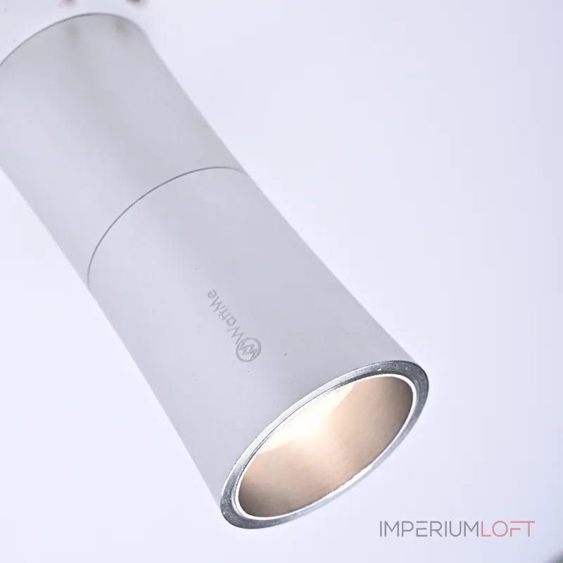 Потолочный светильник Zyppa Silver H12 от ImperiumLoft синего цвета с круглым деревянным элементом