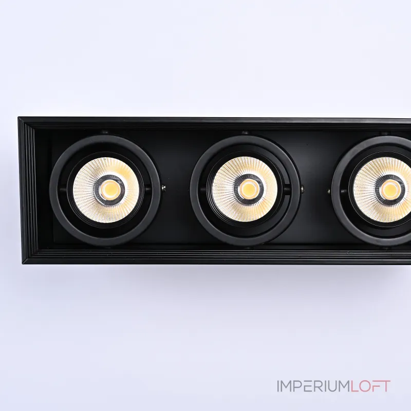 Встраиваемый светодиодный светильник LUMO L3 Black 4000 от ImperiumLoft