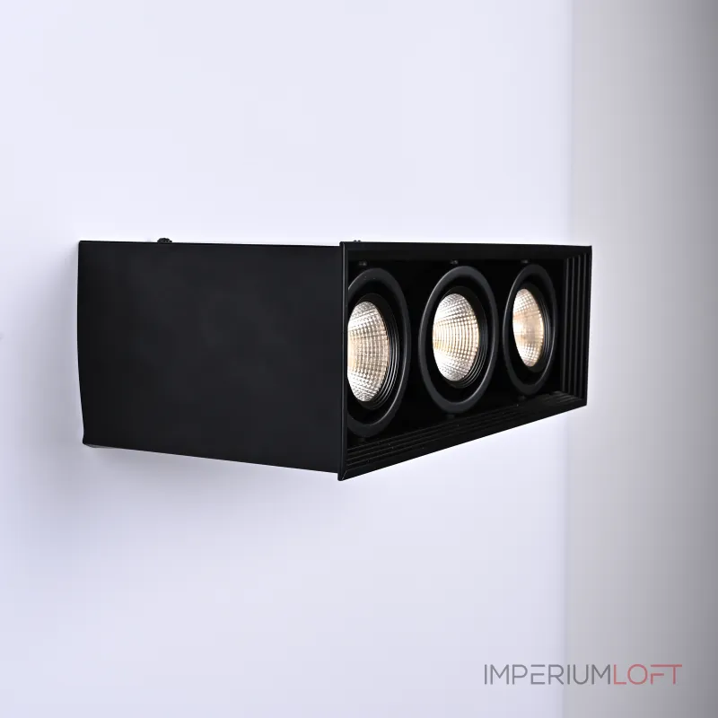 Встраиваемый светодиодный светильник LUMO L3 Black 4000 от ImperiumLoft