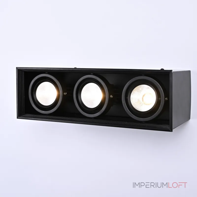 Встраиваемый светодиодный светильник LUMO L3 Black 4000 от ImperiumLoft