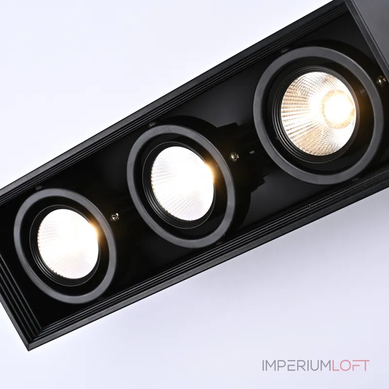 Встраиваемый светодиодный светильник LUMO L3 Black 4000 от ImperiumLoft