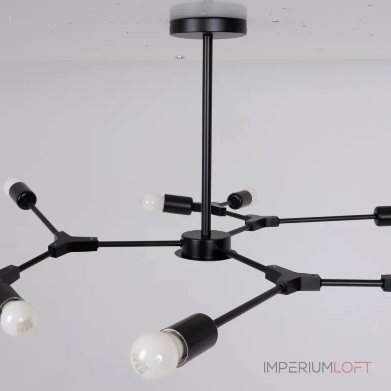 Люстра на штанге LATE D103 Black от ImperiumLoft Люстра на штанге LATE D103 Black от ImperiumLoft