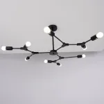 Люстра на штанге LATE D103 Black от ImperiumLoft