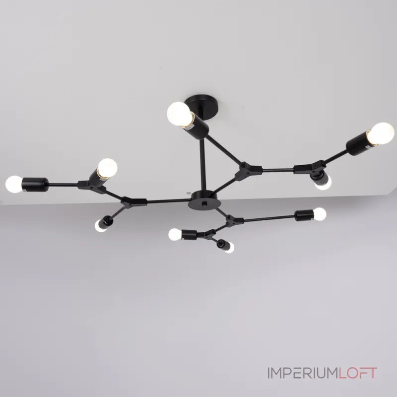 Люстра на штанге LATE D103 Black от ImperiumLoft Люстра на штанге LATE D103 Black от ImperiumLoft