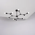 Люстра на штанге LATE D103 Black от ImperiumLoft