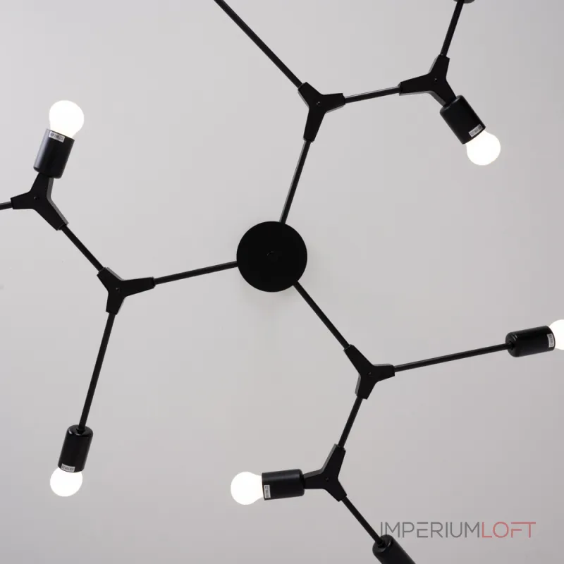 Люстра на штанге LATE D103 Black от ImperiumLoft Люстра на штанге LATE D103 Black от ImperiumLoft