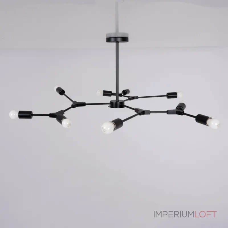 Люстра на штанге LATE D103 Black от ImperiumLoft Люстра на штанге LATE D103 Black от ImperiumLoft