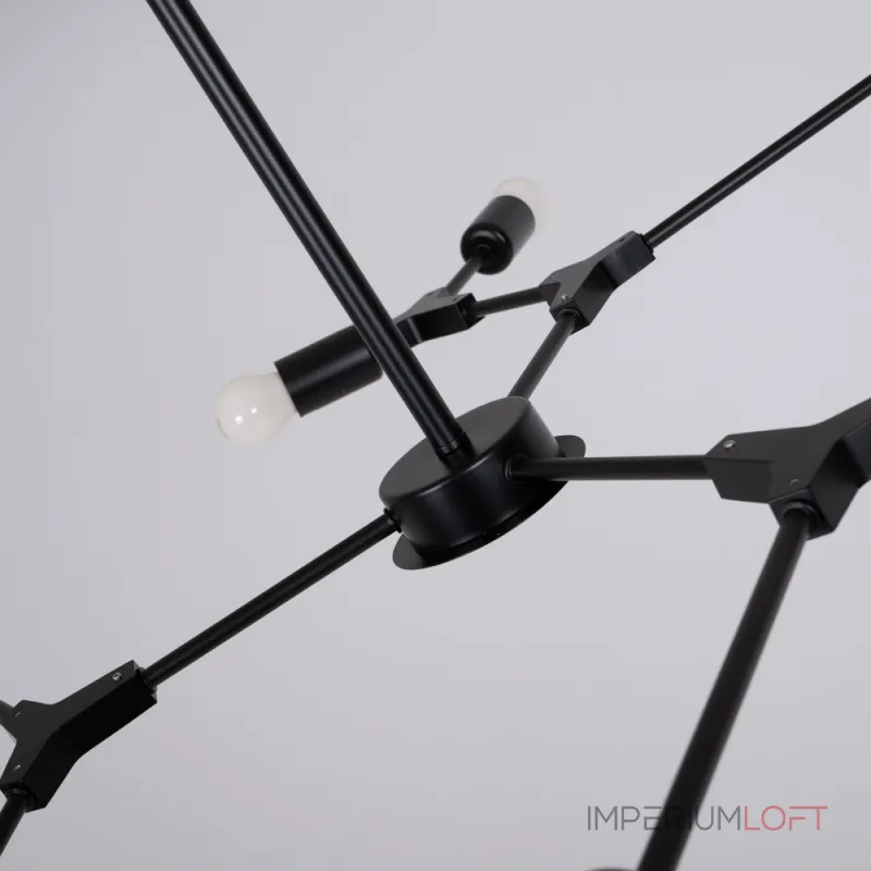 Люстра на штанге LATE D103 Black от ImperiumLoft Люстра на штанге LATE D103 Black от ImperiumLoft