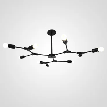 Люстра на штанге LATE D103 Black