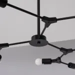 Люстра на штанге LATE D103 Black от ImperiumLoft