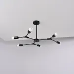 Люстра на штанге LATE D86 Black от ImperiumLoft