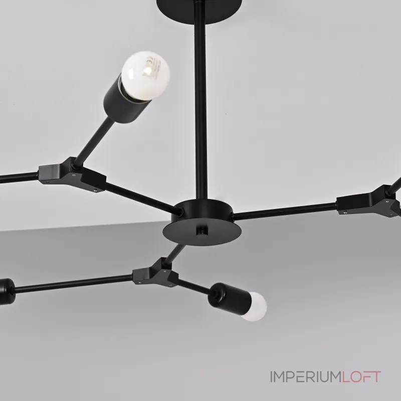 Люстра на штанге LATE D86 Black от ImperiumLoft