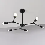 Люстра на штанге LATE D86 Black от ImperiumLoft