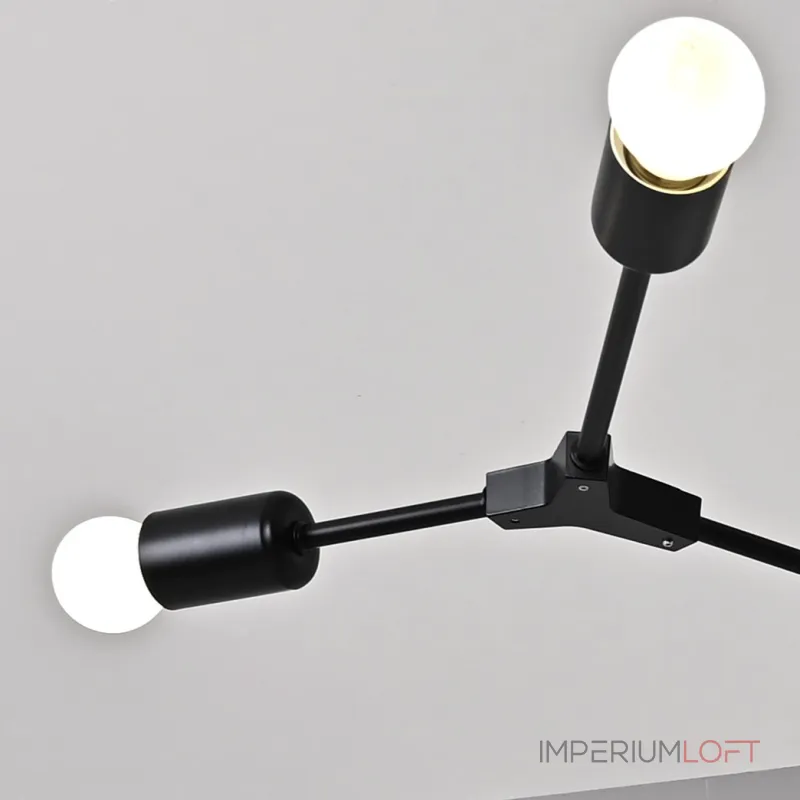 Люстра на штанге LATE D86 Black от ImperiumLoft