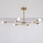 Люстра на штанге LATE D86 Gold от ImperiumLoft