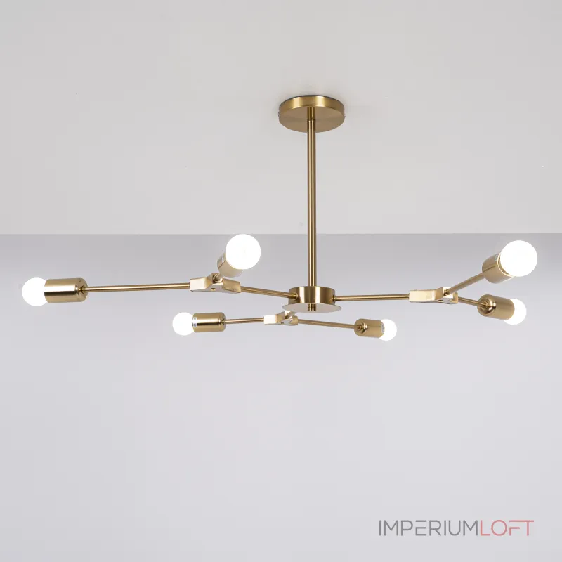 Люстра на штанге LATE D86 Gold от ImperiumLoft Люстра на штанге LATE D86 Gold от ImperiumLoft