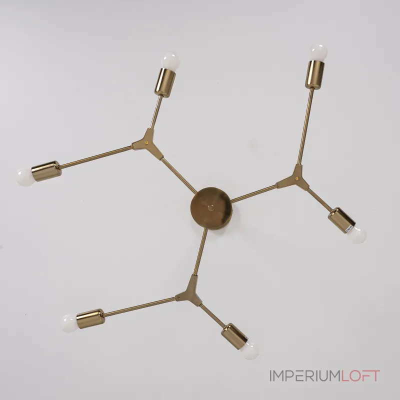 Люстра на штанге LATE D86 Gold от ImperiumLoft Люстра на штанге LATE D86 Gold от ImperiumLoft