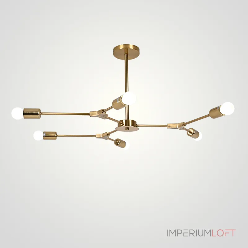 Люстра на штанге LATE D86 Gold от ImperiumLoft Люстра на штанге LATE D86 Gold от ImperiumLoft