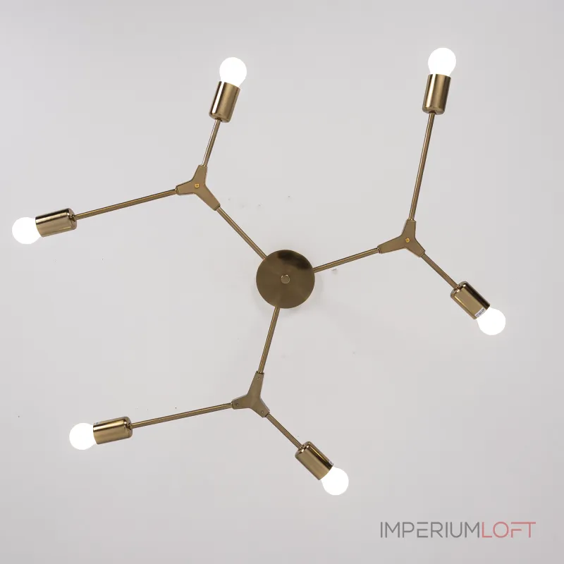 Люстра на штанге LATE D86 Gold от ImperiumLoft Люстра на штанге LATE D86 Gold от ImperiumLoft