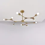 Люстра на штанге LATE D103 Gold от ImperiumLoft