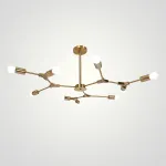 Люстра на штанге LATE D103 Gold от ImperiumLoft