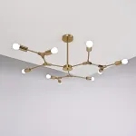 Люстра на штанге LATE D103 Gold от ImperiumLoft