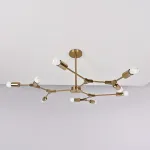 Люстра на штанге LATE D103 Gold от ImperiumLoft