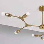 Люстра на штанге LATE D103 Gold от ImperiumLoft