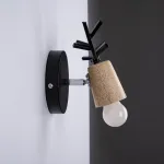 Бра с рожками DEER A Wood/Black от ImperiumLoft