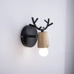 Бра с рожками DEER A Wood/Black от ImperiumLoft