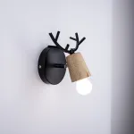 Бра с рожками DEER A Wood/Black от ImperiumLoft