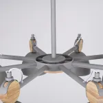 Люстра на штанге ROLLA 8 Gray