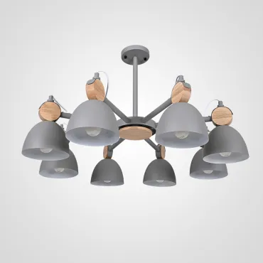 Люстра на штанге ROLLA 8 Gray Люстра на штанге ROLLA 8 Gray