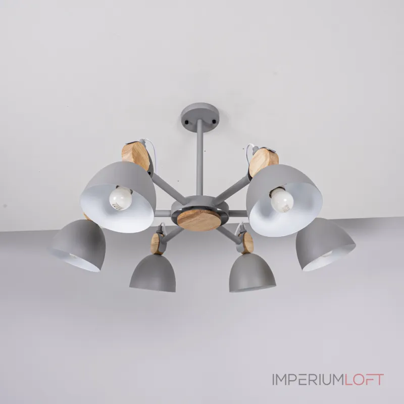 Люстра на штанге ROLLA 6 Gray