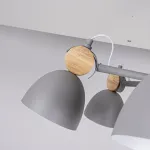 Люстра на штанге ROLLA 8 Gray