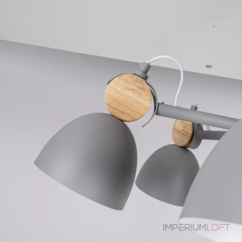 Люстра на штанге ROLLA 8 Gray