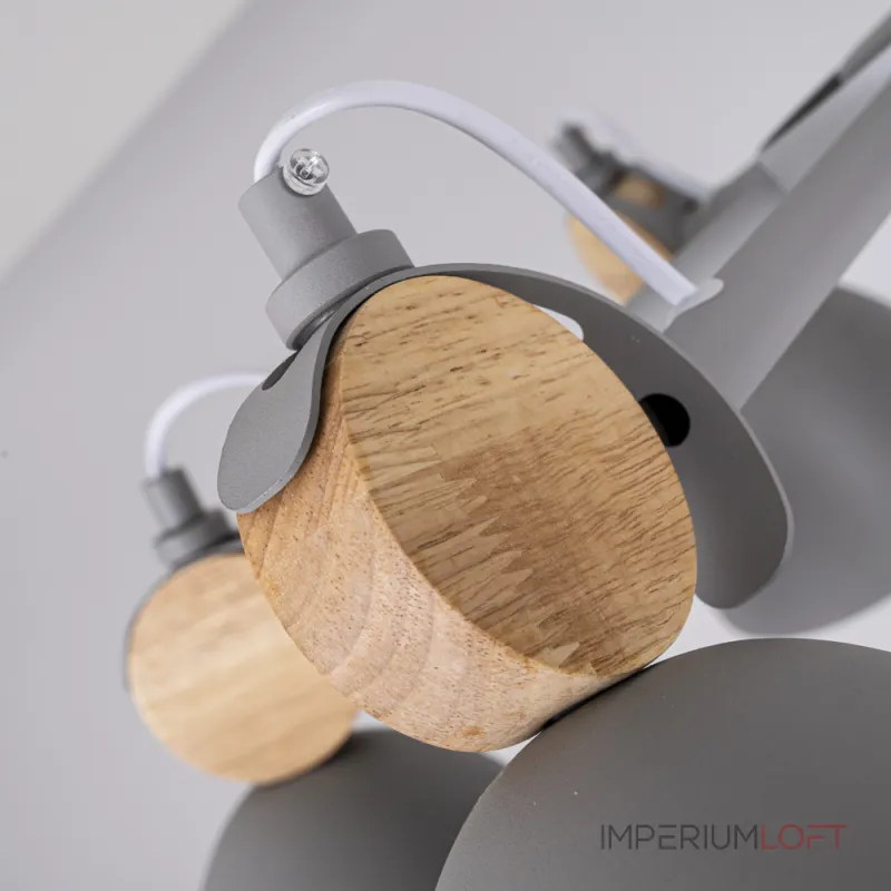 Люстра на штанге ROLLA 8 Gray