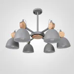 Люстра на штанге ROLLA 6 Gray
