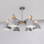 Люстра на штанге ROLLA 6 Gray