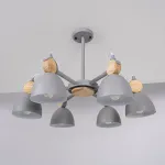 Люстра на штанге ROLLA 6 Gray