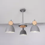 Люстра на штанге ROLLA 3 Gray