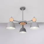 Люстра на штанге ROLLA 3 Gray