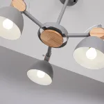 Люстра на штанге ROLLA 3 Gray