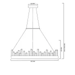 Подвесная люстра QUARTZ D40