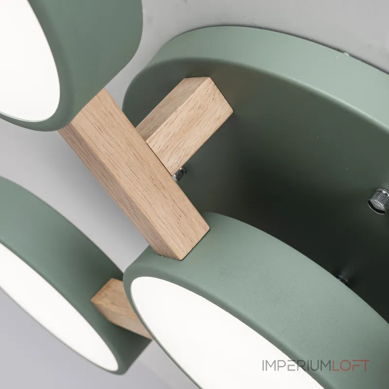 Потолочная люстра JOIST 5 Green от ImperiumLoft