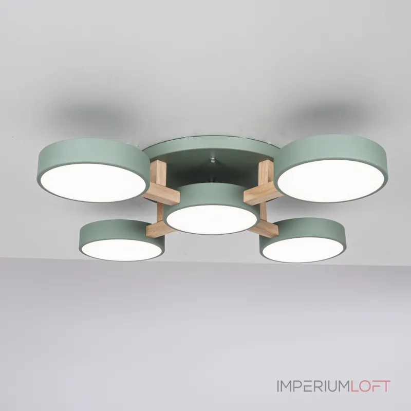 Потолочная люстра JOIST 5 Green от ImperiumLoft