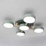 Потолочная люстра JOIST 5 Green от ImperiumLoft