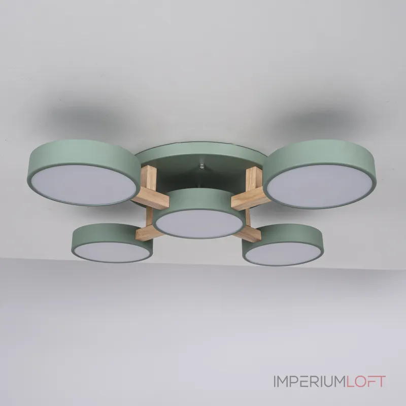 Потолочная люстра JOIST 5 Green от ImperiumLoft