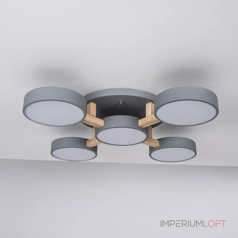 Потолочная люстра JOIST 5 Gray от ImperiumLoft